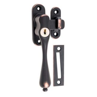 1774 - Casement Fastener - Locking - Left Hand - Antique Copper