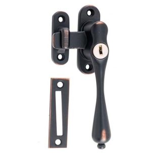 1775 - Casement Fastener - Locking - Right Hand - Antique Copper