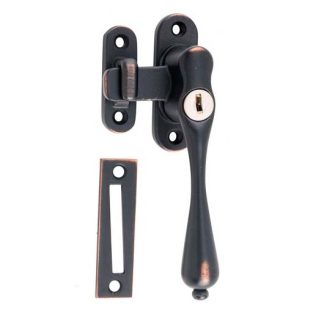 1775 - Casement Fastener - Locking - Right Hand - Antique Copper