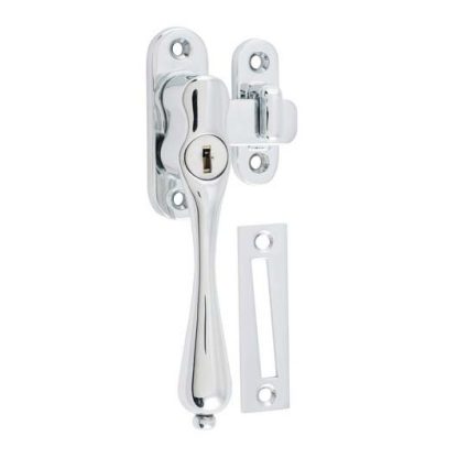 1776 - Casement Fastener - Locking - Left Hand - Chrome Plate