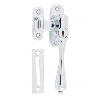 1777 - Casement Fastener - Locking - Right Hand - Chrome Plate