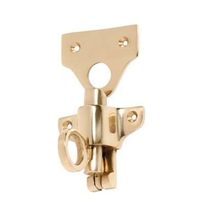 1781 - Fanlight Catch - Polished Brass - 57x50mm