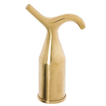 1782 - Pole Hook - Polished Brass - 100mm