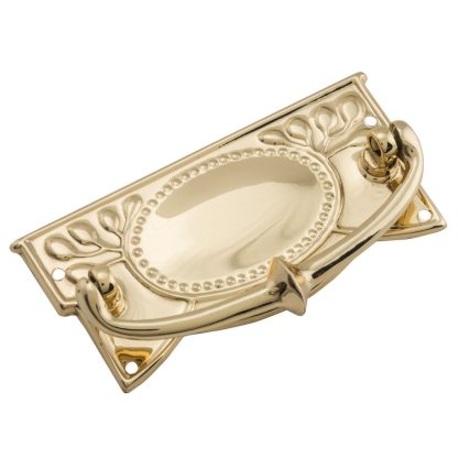 3321 Cabinet Handle - 100x45mm - Sheet Brass - Polished Brass