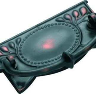 3327 Cabinet Handle - 65x30mm - Sheet Brass - Antique Copper