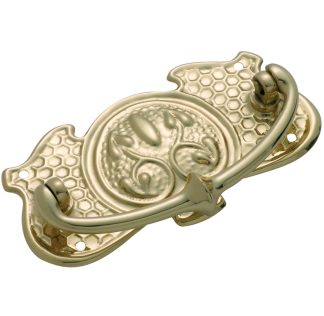 3391 Cabinet Handle - 95x50mm - Sheet Brass - Polished Brass