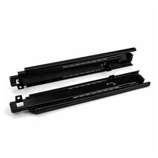 Drawer Slide, Full Extension. Bottom Mount Black 45Kg