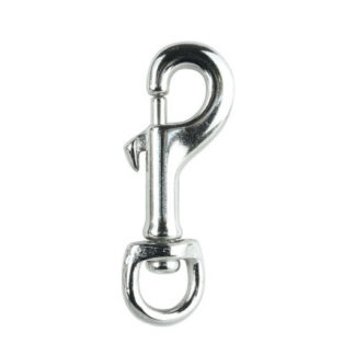 Snap Hook Round Eye With Swivel Nickel Plated. Price Per Pack Of Ten