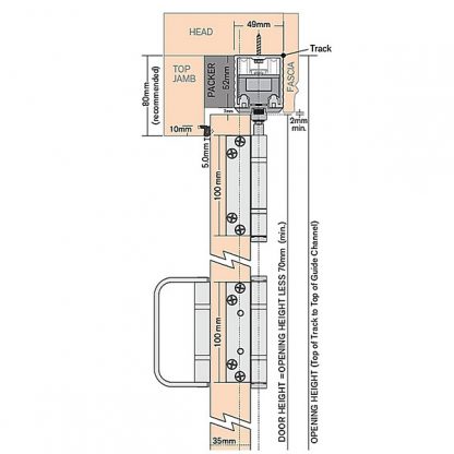 Bi-Fold Door Intermediate Hinge And Handle Set -Cowdroy Aw483Ss 3 Bi-Fold Door Intermediate Hinge and Handle Set -Cowdroy AW483SS - Image 3