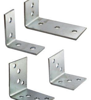Angle Bracket - 125x100x20x4mm - Zinc Plated - Heavy Duty Steel