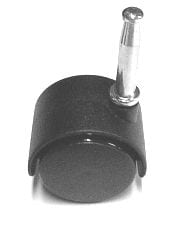 Castor Twin Wheel 40mm. Stem Fix