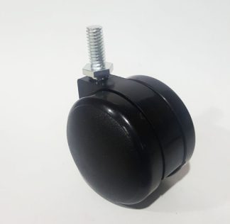 Castor Twin Wheel 50mm. Bolt Fix
