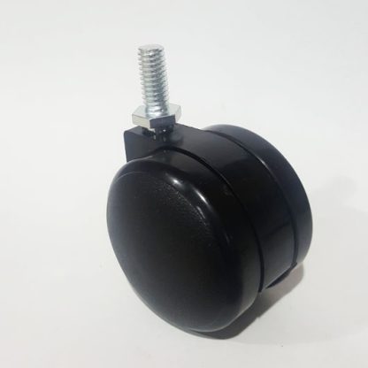 Castor Twin Wheel 50mm. Bolt Fix