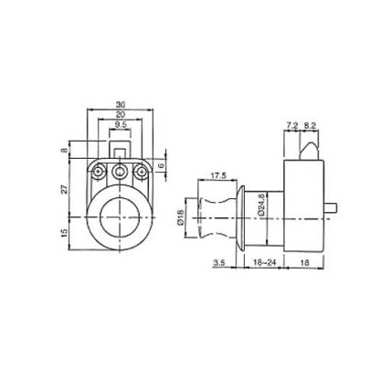 Caravan Latch. Push Latch With Knob. Brushed Nickel 2 Caravan Latch. Push Latch With Knob. Brushed Nickel - Image 2