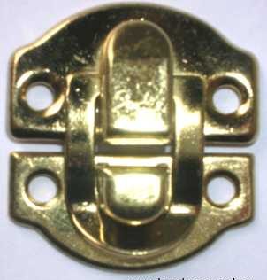 Canteen Catch - 30x30mm - Brass Plated. Price per pack of 10