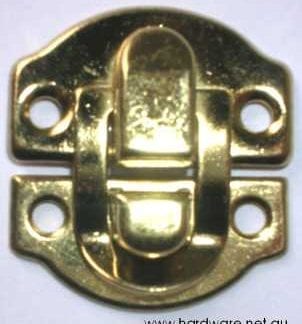 Canteen Catch - 30x30mm - Brass Plated. Price per pack of 10