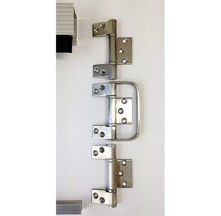 AW488SS Cowdroy AllWeather 100 mm Offset Hinges and Handle Set