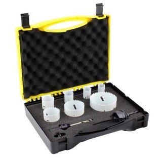 Holesaw Set  9 Piece - Electrician Kit -Bi-Metal -Made In Usa