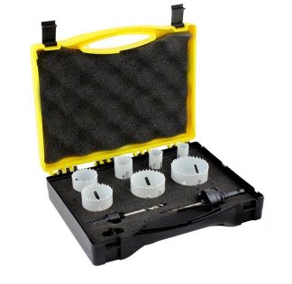 Holesaw Set  9 Piece - Plumbers Kit -Bi-Metal -Made In Usa
