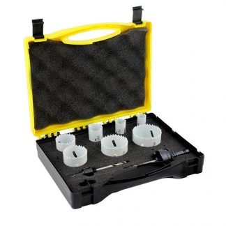 Holesaw Set  9 Piece - Plumbers Kit -Bi-Metal -Made In Usa