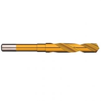 Reduced Shank Jobber Drill Bits.10.5mm to 32mm  - HSS  Titanium Nitride Coated -