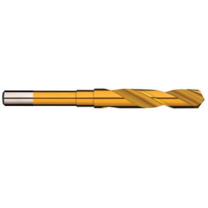 Reduced Shank Jobber Drill Bits.10.5mm to 32mm  - HSS  Titanium Nitride Coated -