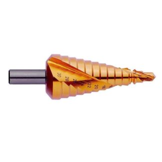 Step Drill - Spiral Flute - 4 - 12mm - 9 Steps