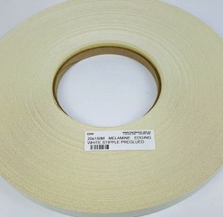 Melamine Edging 21mmx 50m. White Stipple Finish. Preglued