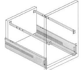 File Frame . 400mm Drawer Length . Side Rail For Parallel Files. Does Not Included Metal Drawer