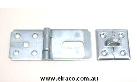 Hasp & Staple - 140(L)X65(W)X3.0(T)Mm - Zinc Plated Steel