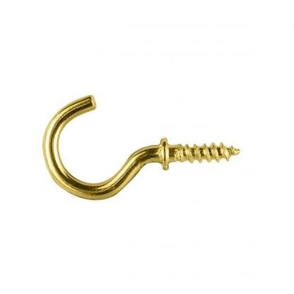 Cup Hooks - Brass Plated
