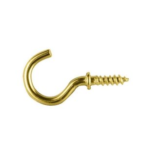 Cup Hooks - Brass Plated
