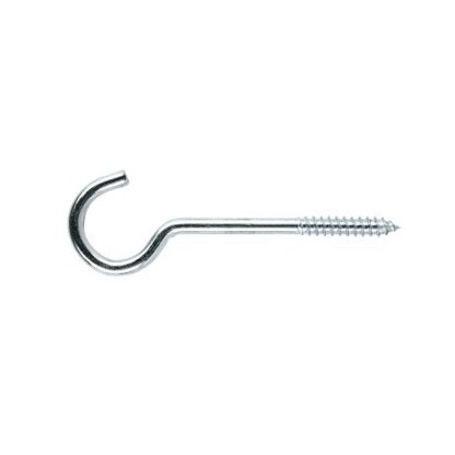 Screw Hook - Zinc Plated - 125mm Overall