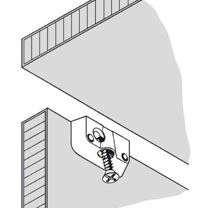 Quick Clip. Plastic Knock Down Fitting. White - Image 3