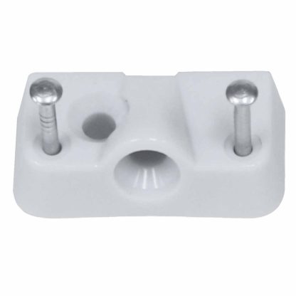 Quick Clip. Plastic Knock Down Fitting. White