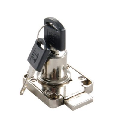 Projection Drawer Lock 19mmx22mm . Nickel Plated