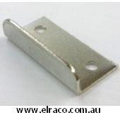 Lock Strike Plate 30x8x1mm. Nickel Plated