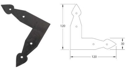 Face Fix Strap 140x140x30mm . Snake Head Design