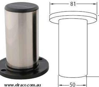 Metal Sofa Leg Cylinder. 100x50mm . Chrome Plated