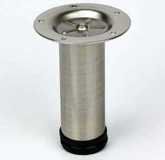 Metal Cylinder Leg -  100x50mm  - Satin Nickel