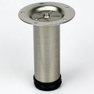 Metal Cylinder Leg -  100x50mm  - Satin Nickel