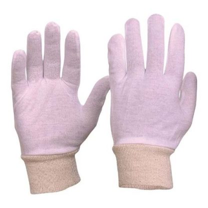 Glove Interlock Cotton/Polly -  Ambidextrous. Pack of 12 pairs