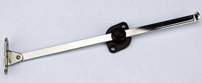 Friction Stay 225mm. Brown Plastic And Zinc Plated Steel