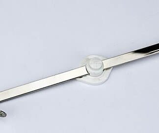 Friction Stay 225mm. White Plastic And Zinc Plated Steel