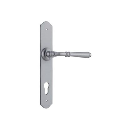 Tradco 0749E85 - Reims Lever 85mm Euro  - Satin Chrome - 240x40mm - 68mm(P)