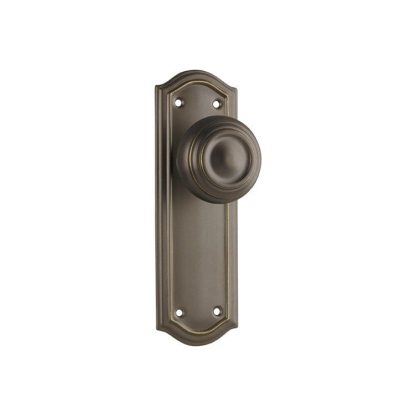 Tradco 0856 - Kensington Knob Passage - Antique Brass - 175x58mm