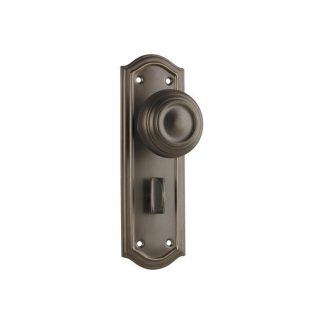 Tradco 0856P - Kensington Knob Privacy - Antique Brass - 175x58mm