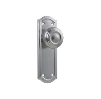Tradco 0872 - Kensington Knob Passage - Satin Chrome - 175x58mm