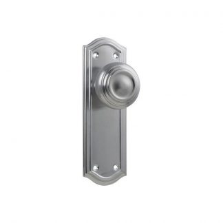 Tradco 0872 - Kensington Knob Passage - Satin Chrome - 175x58mm