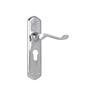 Tradco 0890E - Windsor Lever Euro - Chrome Plate - 200x45mm - 60mm(P)